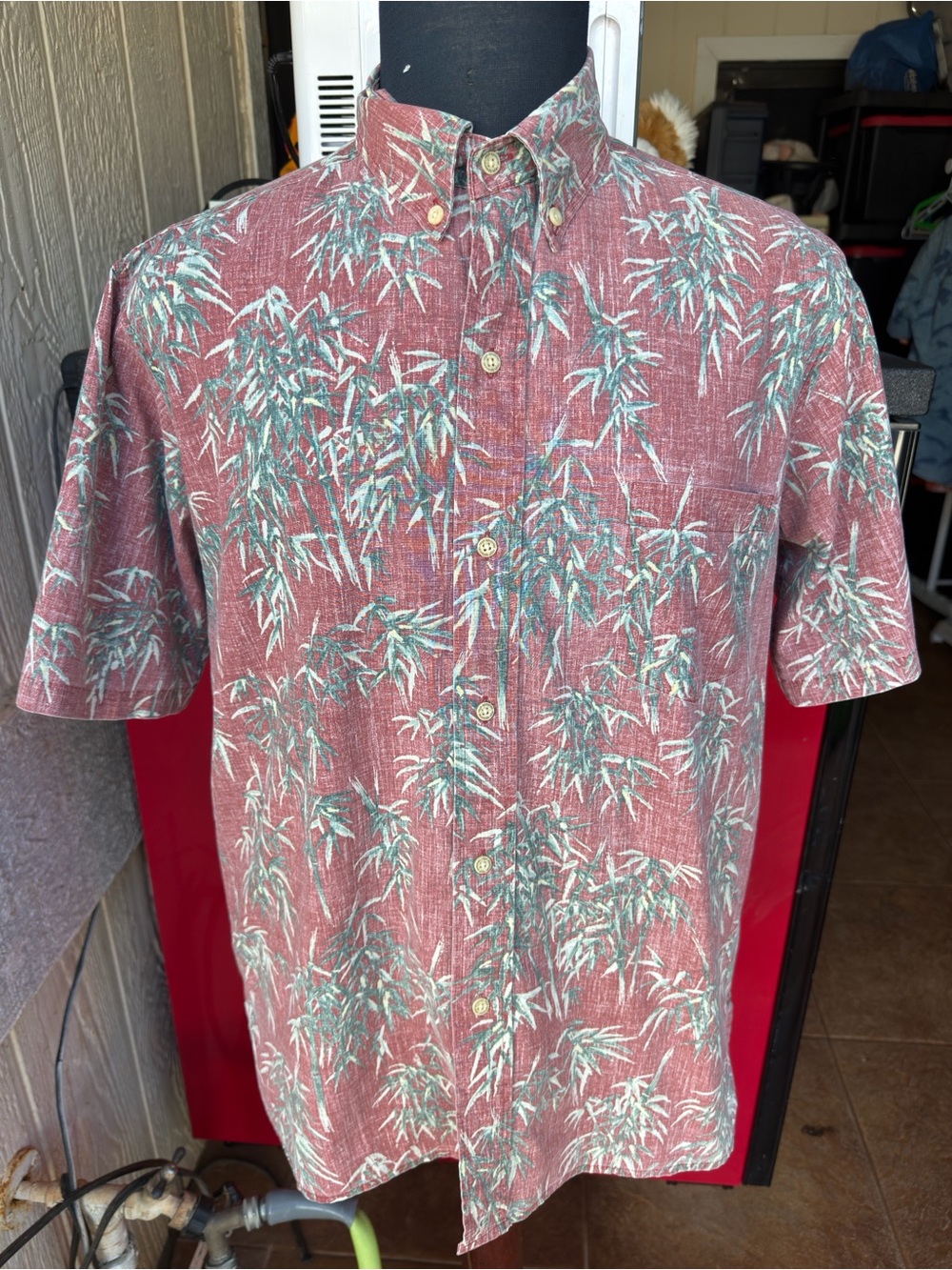 PreOwned Reyn Spooner Alfred Shaheen Multicolored Hawaiian Print Men's Medium